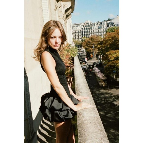 ZARA SHORT DRESS WITH LACE DETAIL - Picture 3 of 7